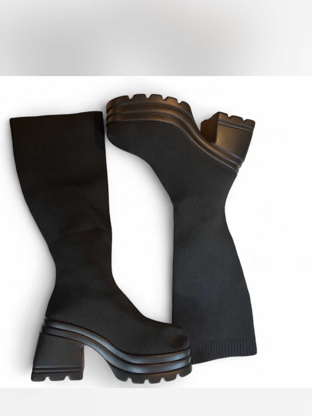 SHEIN Chunky Platform Sock Boots NWOT
- Size 43 (US 11)